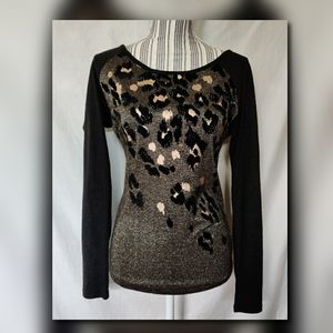 Miss Me Animal Print Sweater